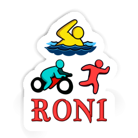 Roni Aufkleber Triathlet Image