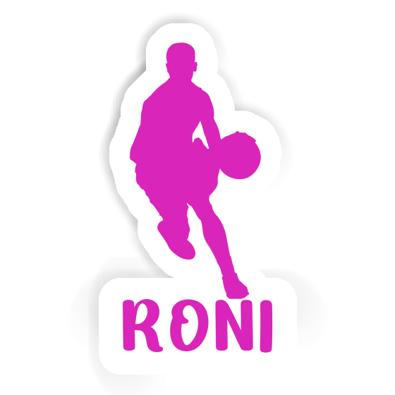 Roni Autocollant Joueur de basket-ball Laptop Image