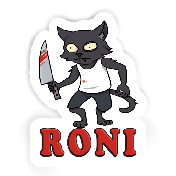 Roni Sticker Psycho Cat Roni Sticker Psycho Cat Image