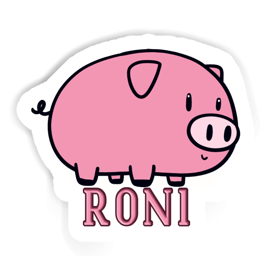 Pig Sticker Roni Laptop Pig Sticker Roni Laptop Image