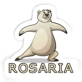 Aufkleber Yoga-Bär Rosaria Image