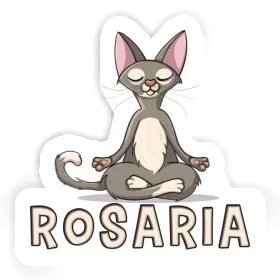 Rosaria Autocollant Chat de yoga Image
