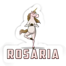 Aufkleber Yoga-Einhorn Rosaria Image