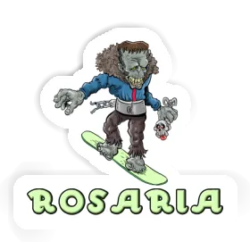 Rosaria Sticker Snowboarder Image