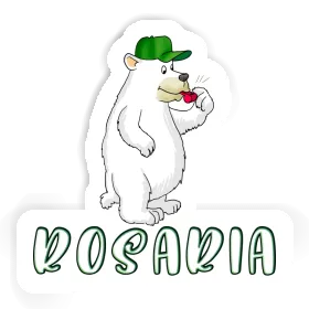 Aufkleber Rosaria Eisbär Image