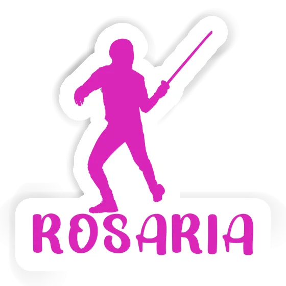 Aufkleber Fechter Rosaria Image