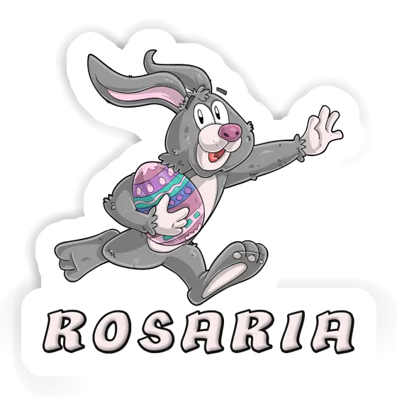 Rugby-Hase Aufkleber Rosaria Rugby-Hase Aufkleber Rosaria Image