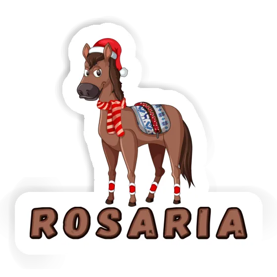 Rosaria Sticker Christmas Horse Notebook Rosaria Sticker Christmas Horse Gift package Image