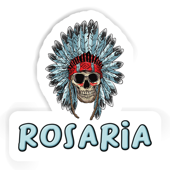 Rosaria Sticker Indianer Totenkopf Laptop Image