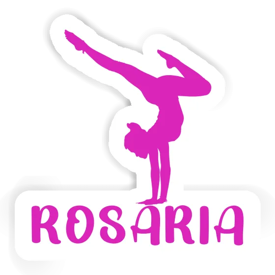 Sticker Yoga-Frau Rosaria Laptop Image