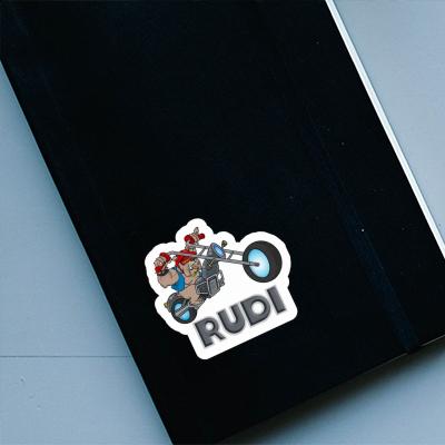 Rudi Sticker Biker Laptop Image