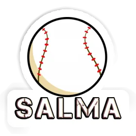 Balle de baseball Autocollant Salma Image