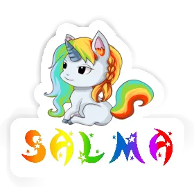 Salma Aufkleber Einhorn Image