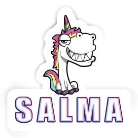 Grinse-Einhorn Sticker Salma Image