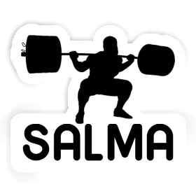 Aufkleber Gewichtheber Salma Image