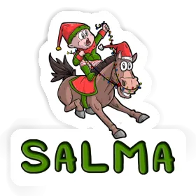 Salma Autocollant Cheval de Noël Image