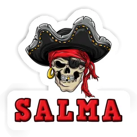 Aufkleber Piratenkopf Salma Image