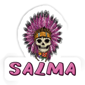 Salma Sticker Lady Totenkopf Image