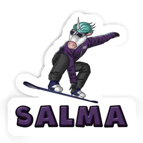 Aufkleber Salma Snowboarderin Image