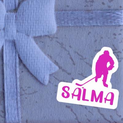 Salma Sticker Hockey Player Notebook Salma Sticker Hockey Player Notebook Image