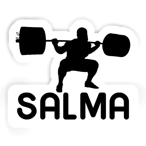 Salma Sticker Weightlifter Notebook Image