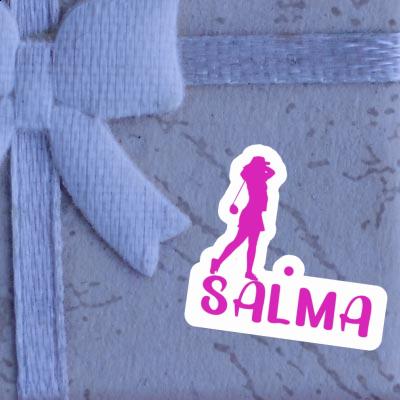 Salma Sticker Golfer Image