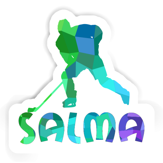 Eishockeyspieler Sticker Salma Laptop Eishockeyspieler Sticker Salma Laptop Image