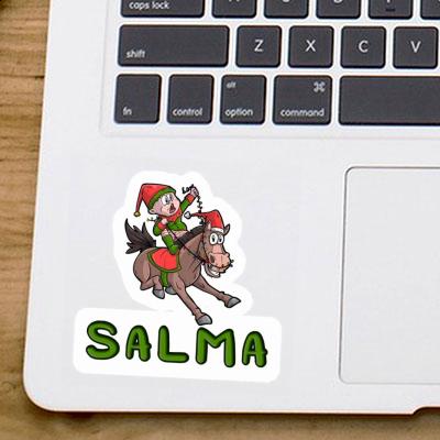 Salma Autocollant Cheval de Noël Notebook Salma Autocollant Cheval de Noël Notebook Image