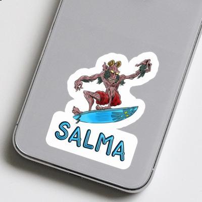 Surfeur Autocollant Salma Laptop Image