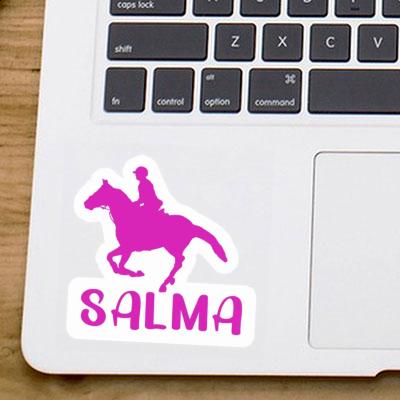 Autocollant Cavalière Salma Laptop Image