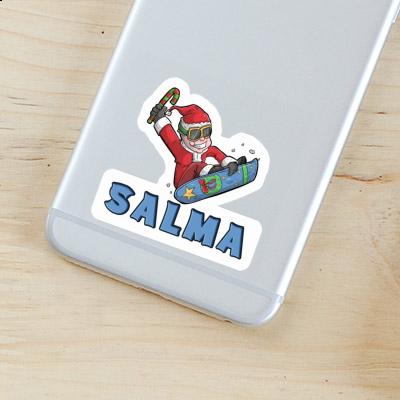 Salma Autocollant Snowboarder de Noël Notebook Salma Autocollant Snowboarder de Noël Gift package Image