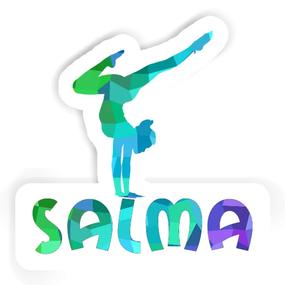 Aufkleber Salma Yoga-Frau Notebook Aufkleber Salma Yoga-Frau Notebook Image