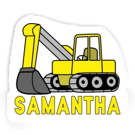 Sticker Excavator Samantha Image