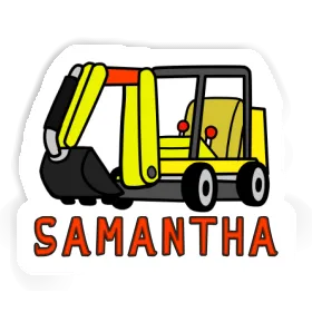 Mini-Excavator Sticker Samantha Image