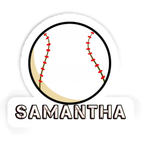Aufkleber Baseball Samantha Image