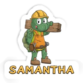 Bauarbeiter Sticker Samantha Image