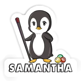 Samantha Sticker Billiards Player Image