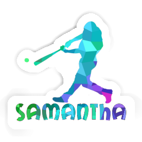Sticker Baseballspieler Samantha Image