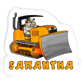 Bulldozer Sticker Samantha Image