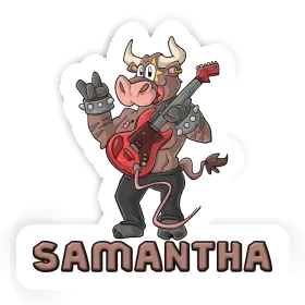 Aufkleber Samantha Gitarrist Image