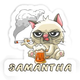 Bad Cat Sticker Samantha Image