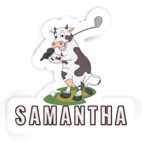 Aufkleber Golfkuh Samantha Image