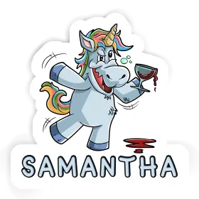 Licorne Autocollant Samantha Image