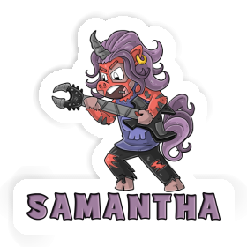 Samantha Aufkleber Rockendes Einhorn Image