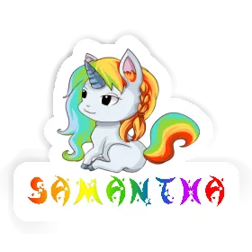 Aufkleber Samantha Einhorn Image