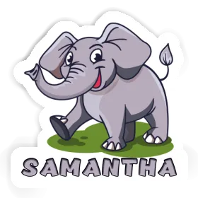 Aufkleber Elefant Samantha Image