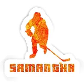 Aufkleber Eishockeyspieler Samantha Image