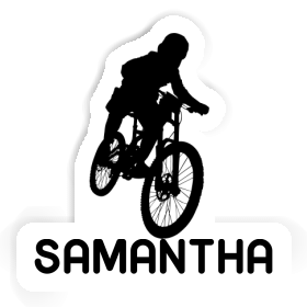 Samantha Aufkleber Freeride Biker Image