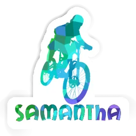 Aufkleber Freeride Biker Samantha Image