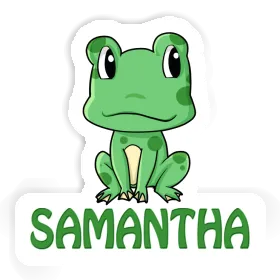 Frosch Aufkleber Samantha Image